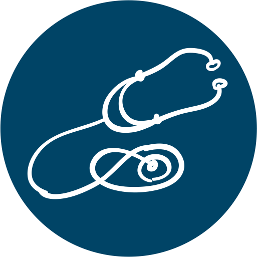 CTE Health Icon showing a doctor's stethoscope