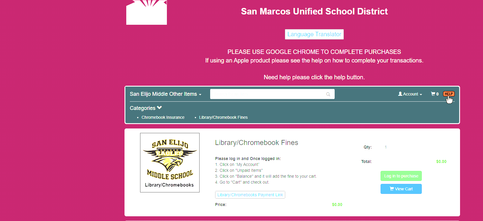 Library fines - step 5