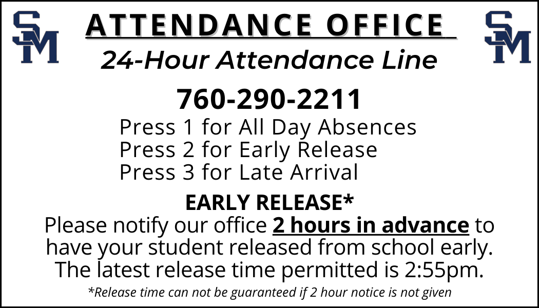 Attendance Line 760-290-2211