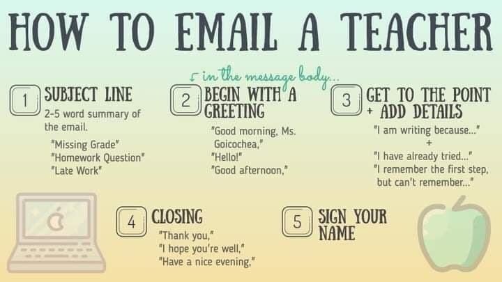 How to email a teacher