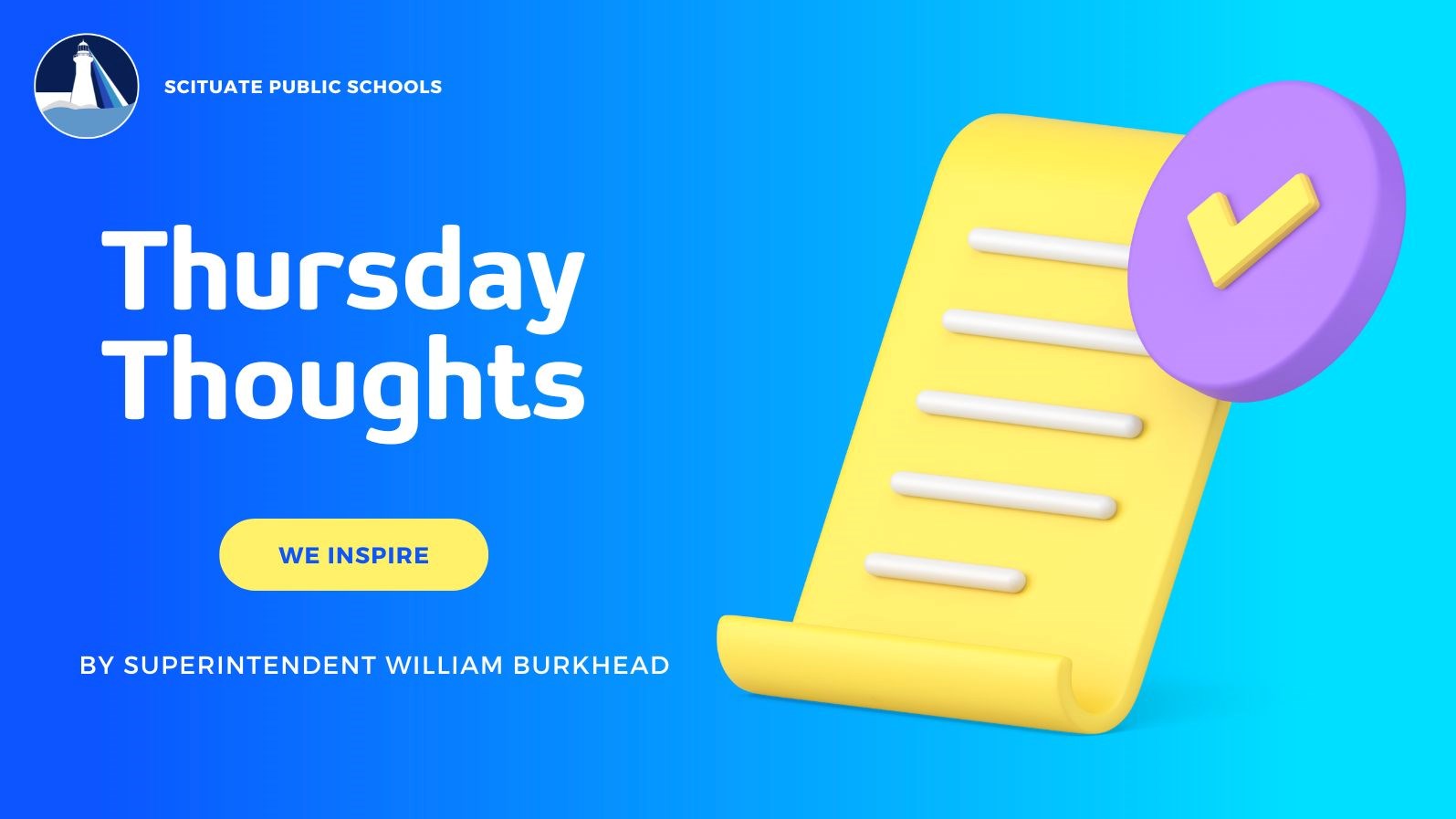 Superintendent Burkhead's Thursday Thoughts May Newsletter