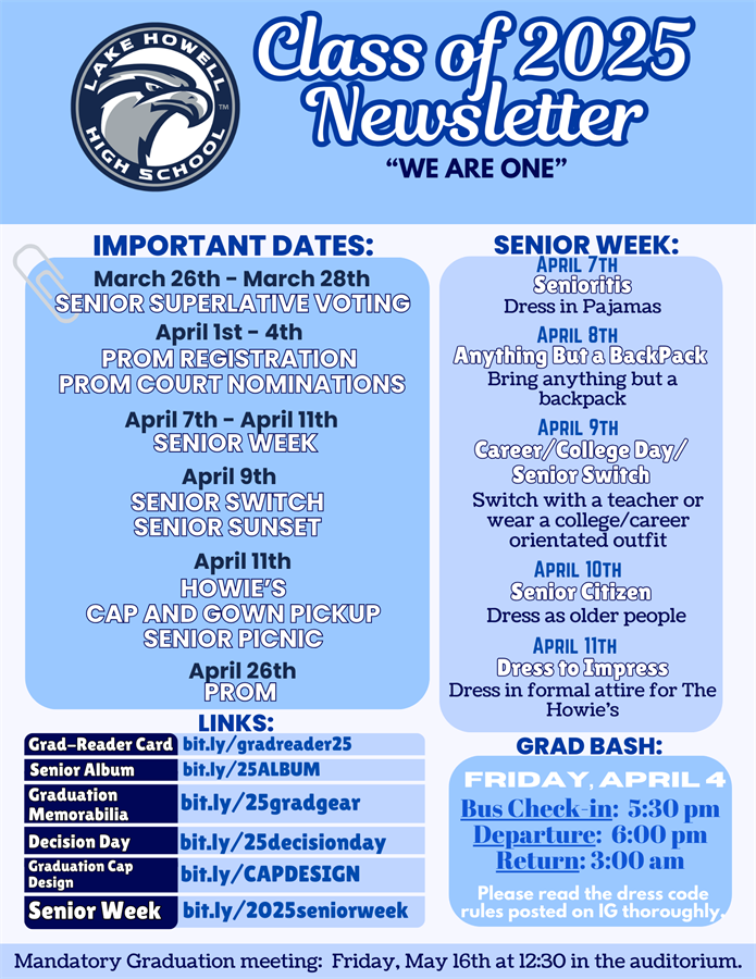 Senior Newsletter Senior Newsletter