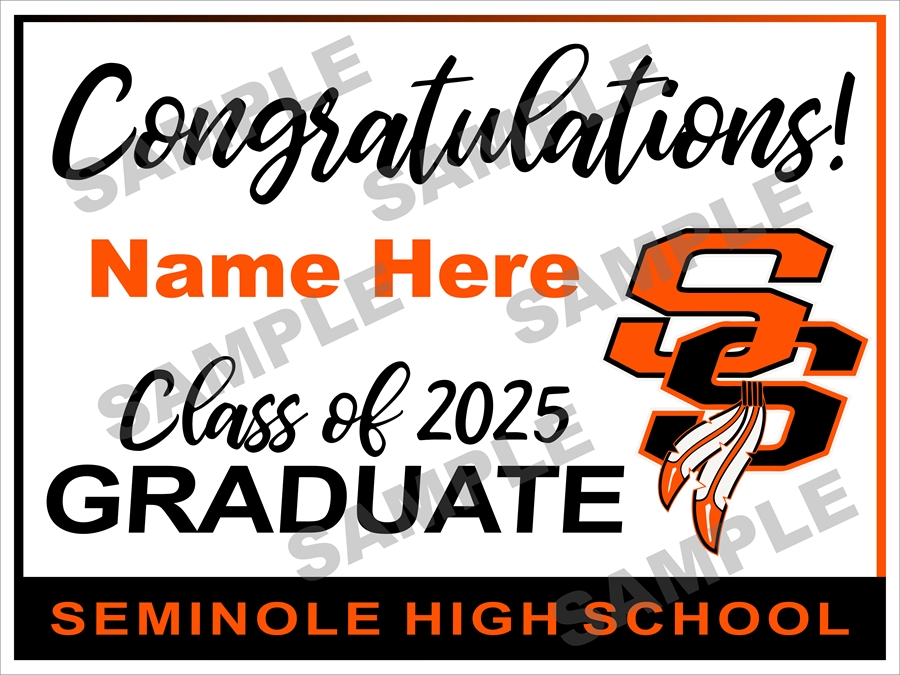Grad Sign 2025 Sample