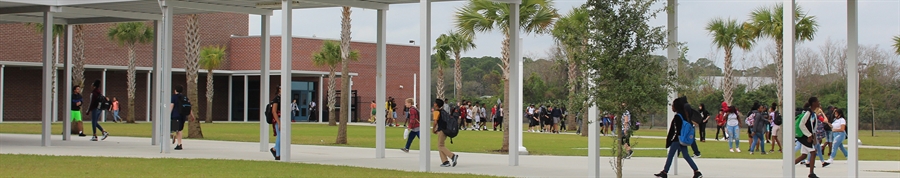 Students in walkways