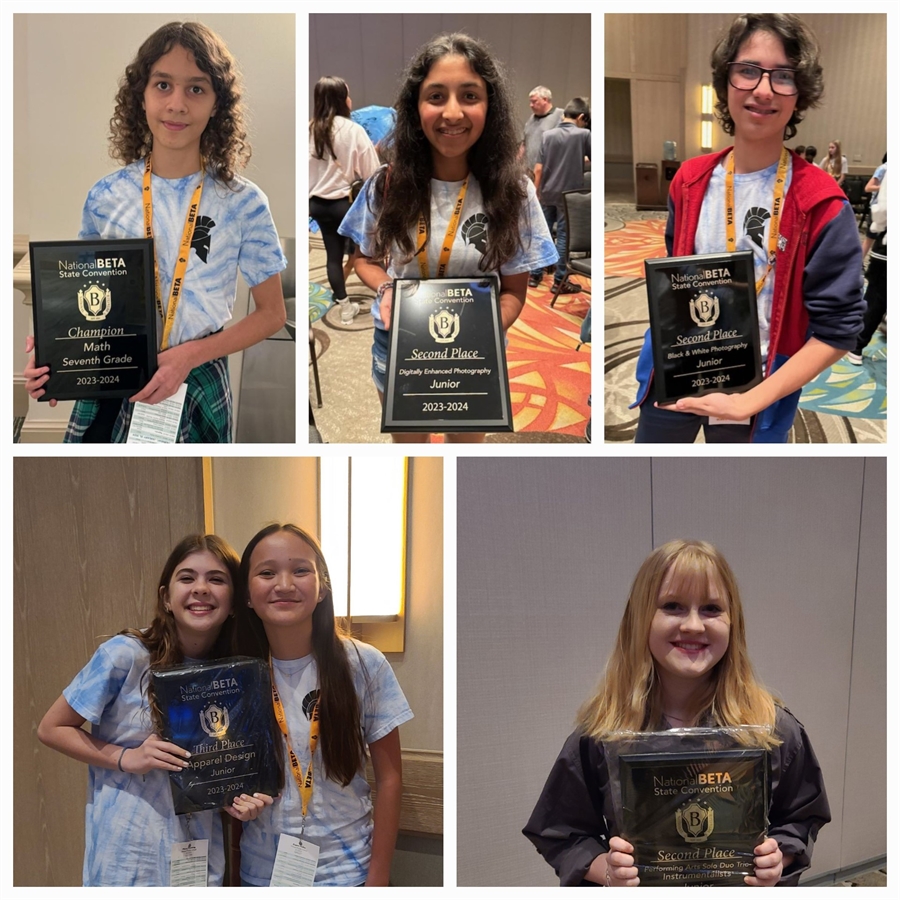 Milwee Beta Club Award Winners