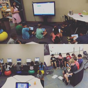 Students in the collaboratory