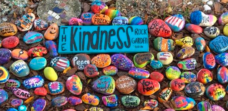 Kindness rock garden
