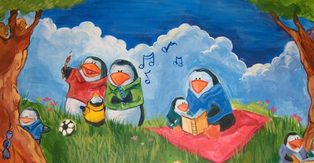 Penguin Mural