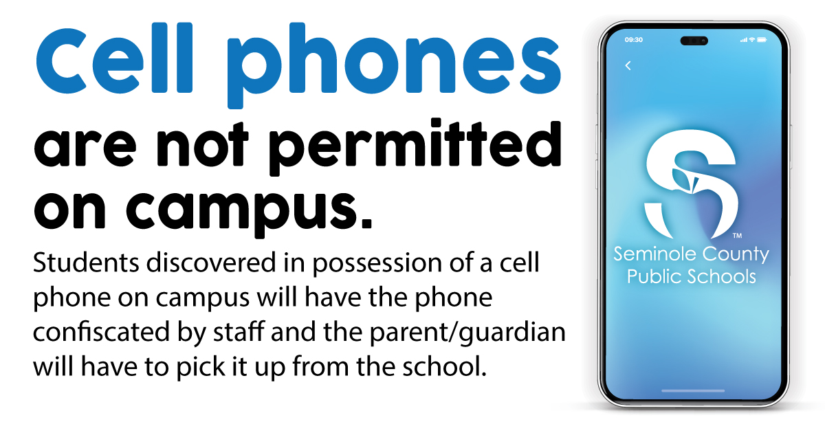 no cell phones on campus