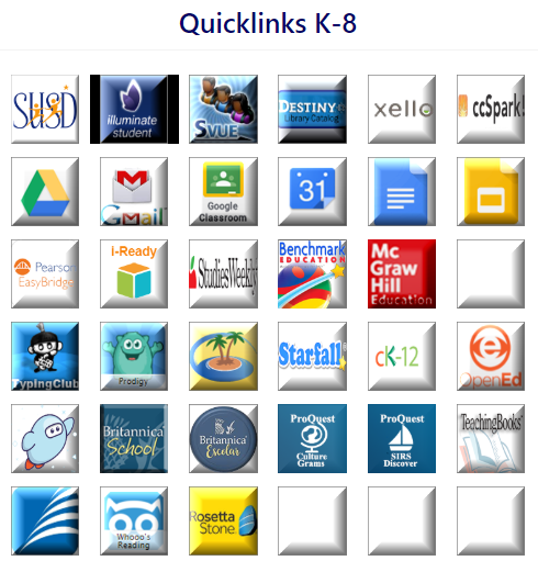 SUSD K-8 Links SUSD K-8 Links