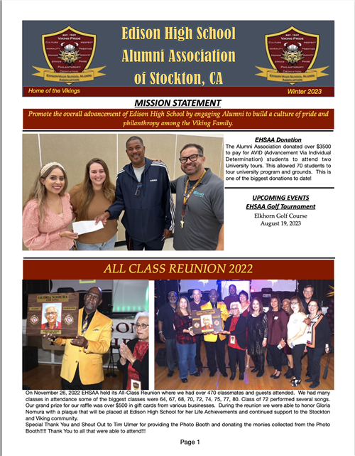 Latest Newsletter