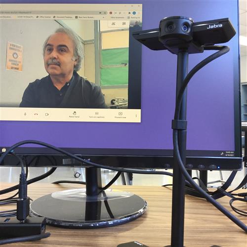 Camera activated when white lights turn on 