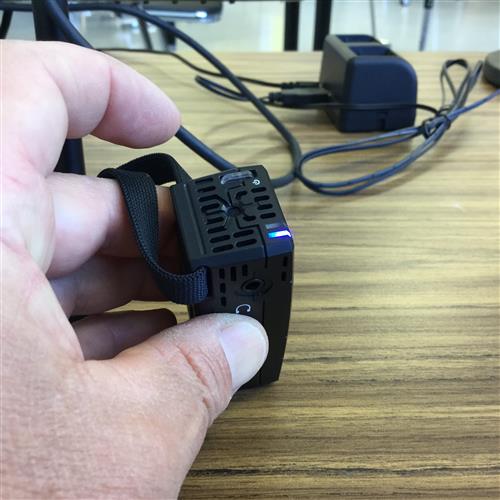 Mic on when Blue Lights up 