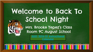 Back to School Night Slides