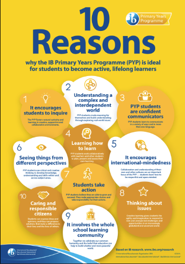  10 Reasons Why The PYP is good for kids!