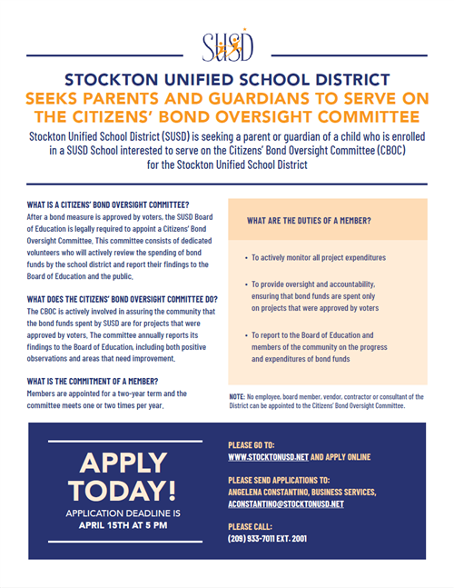 Seeking Parents and Guardians for CBOC