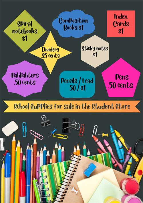 Student Store Supplies