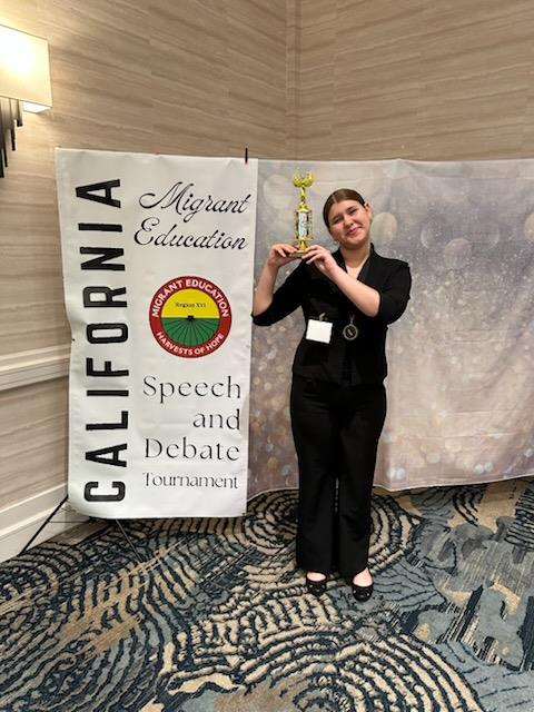 First Place High school winner speech and debate