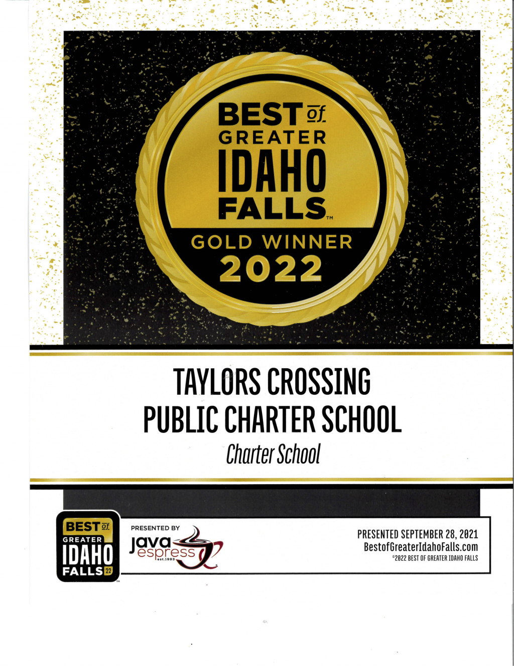 Best of Greater Idaho Falls Award
