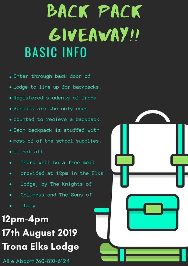 Backpack Giveaway