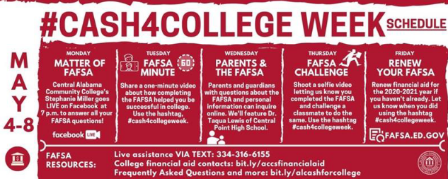 May 4th - 8th Cash for College