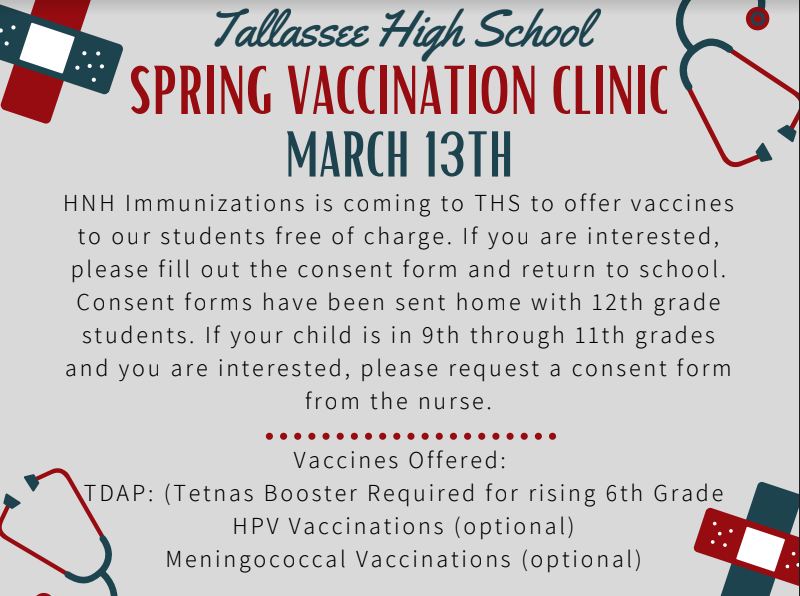 Spring Vaccination Clinic March 13th