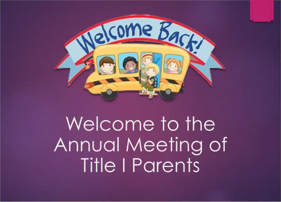 Title I Parents Meeting