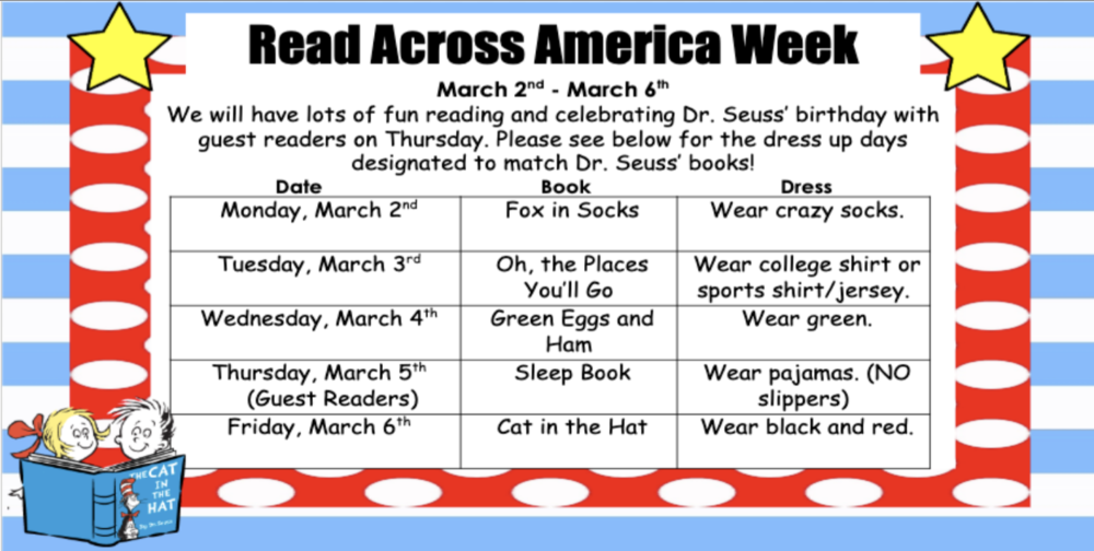 Dr. Seuss Week is Coming!