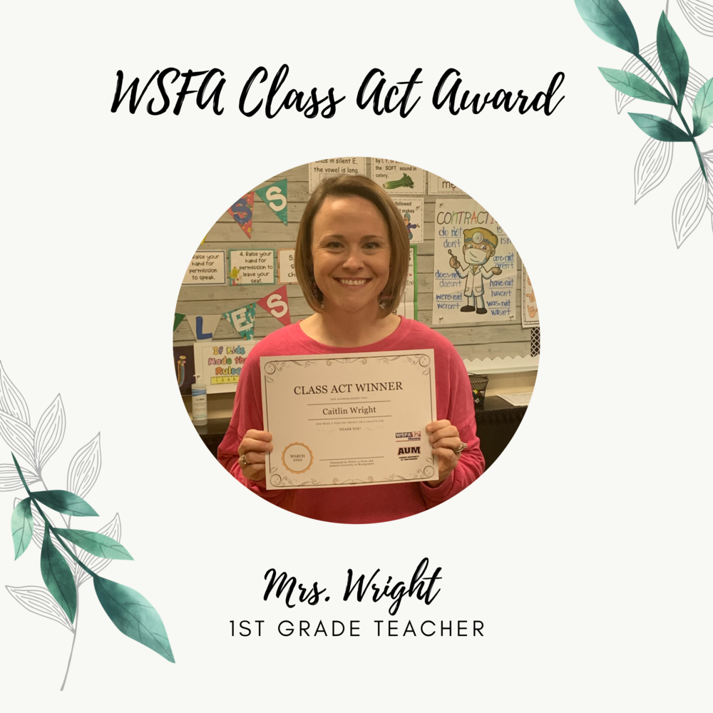 WSFA Class Act Award