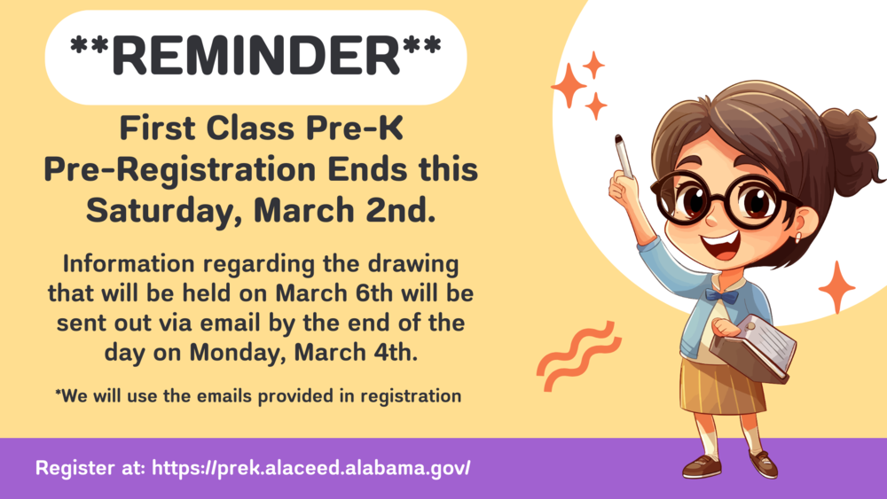 First Class Pre-K Pre-Registraion