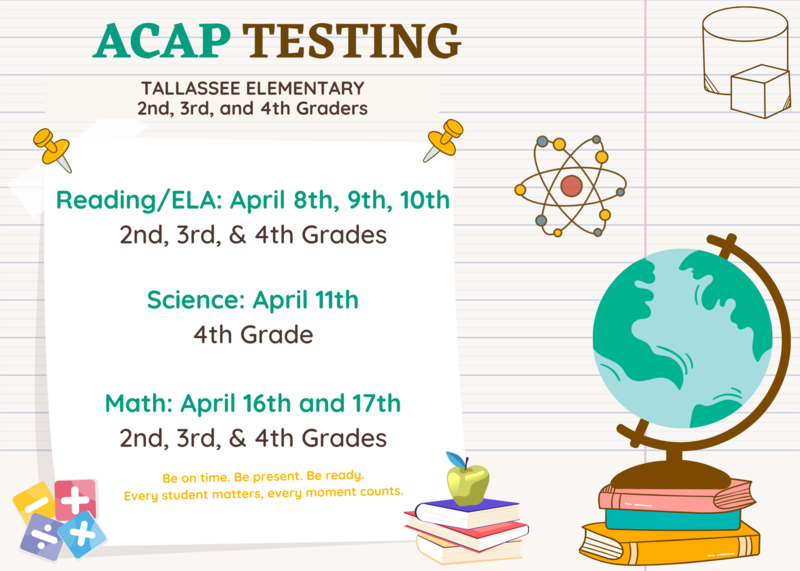 ACAP Testing Schedule