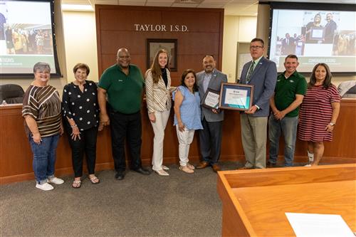 LTASB recognition with Board President Marco Ortiz