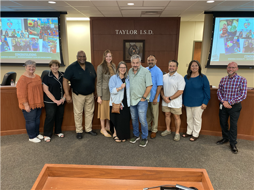 T.H. Johnson Elementary librarian Brenda McNulty received this month&rsquo;s Superintendent Coin of Excellence