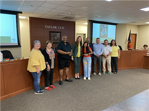 Elicia Martinez honored at school board meeting