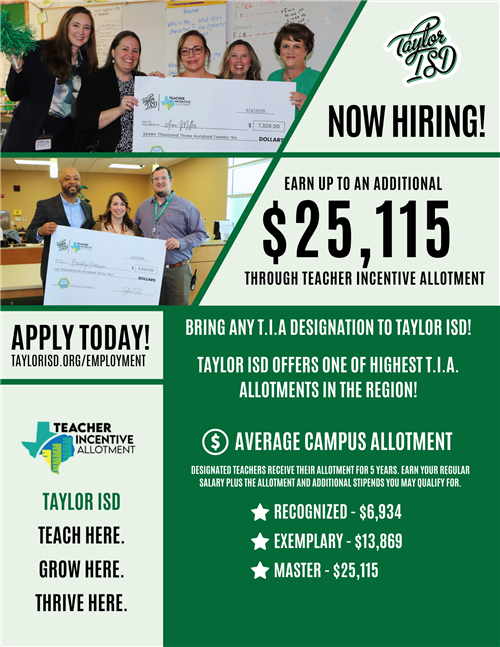 Teacher Incentive Allotment Flyer
