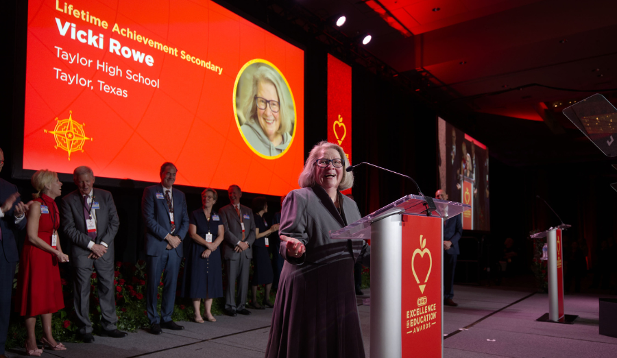 Vicki Rowe, THS Teacher, Honored with 2025 H-E-B Lifetime Achievement Award