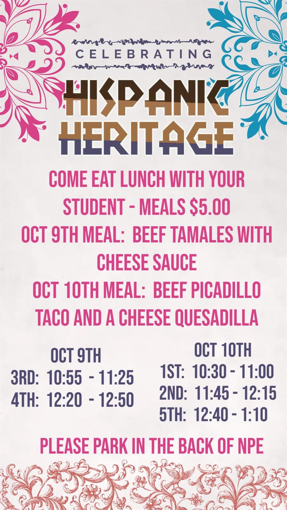 NPE Hispanic Heritage Lunch