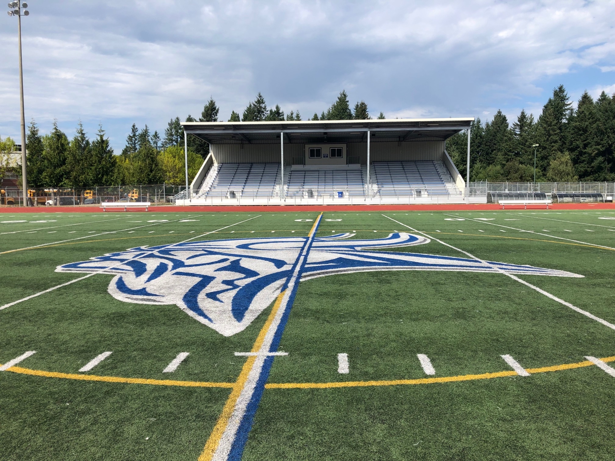 View of field at viking stadium