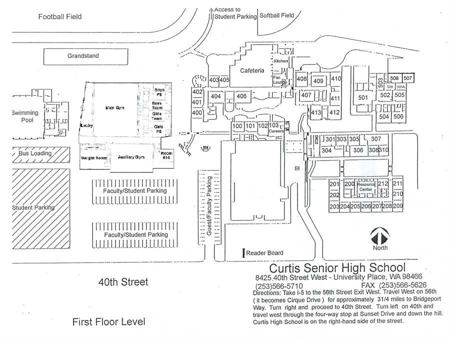 Campus Map 1st Floor