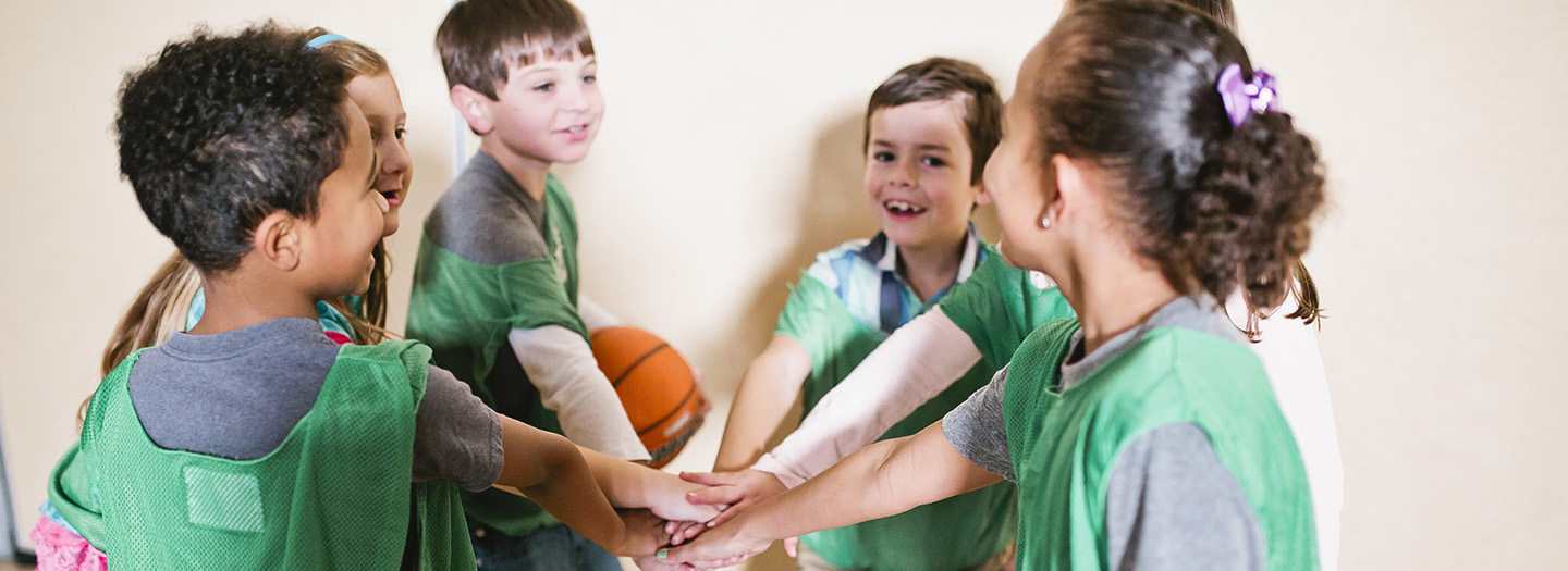 Students in PE class