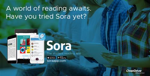 A world of reading awaits. Have you tried Sora yet? Sora: The student reading app. Soraapp.com from OverDrive Education. A world of reading awaits. Have you tried Sora yet? Sora: The student reading app. Soraapp.com from OverDrive Education.