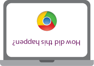 Chromebook Flipped Screen