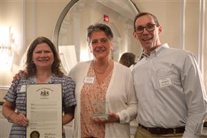 Grace Fornicola with members of Leadership 