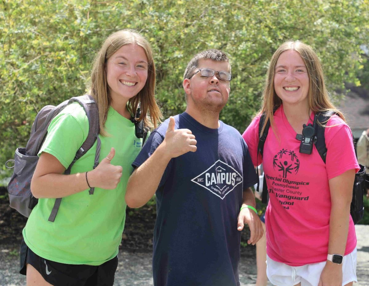  Staff and student at summer camp