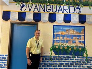 Tom Quinn standing in front of Vanguard Values Store