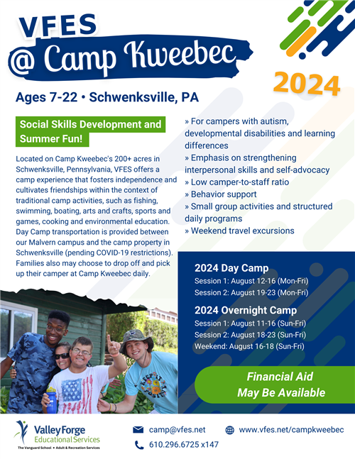 VFES @ Camp Kweebec 2024 Flyer