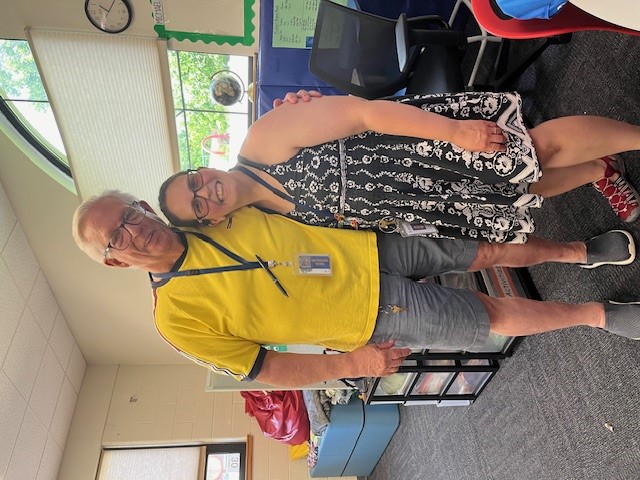 David Blake (Left) and Christine Magister (Right)