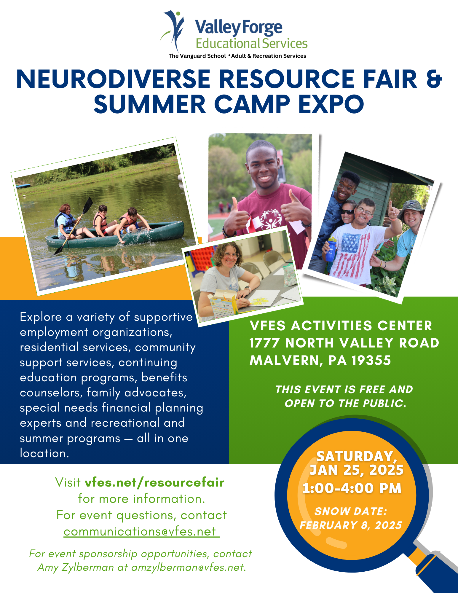 Flyer for Resource Fair and Camp Expo
