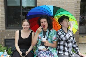 High School students posing for a photo