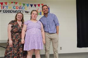 Elementary School Student Graduating Fifth Grade